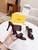 Fendi 8R8287 Baguette Slides Leather Brown