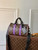 LV M46249 Louis Vuitton Keepall Bandouliere 25 Bag Purple