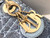 Dior S0856 MICRO LADY DIOR BAG Horizon Blue Metallic Cannage Lambskin Embroidered with Beads