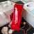 Chanel AS3356 Flap 23FW Patent leather Camellia Red