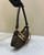 Fendi 8BS068 O’Lock Swing Brown and fox fur pouch 8573