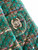 Chanel A01112 Flap Classic Handbag Tweed & Silver-Tone Metal Green