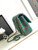 Chanel A01112 Flap Classic Handbag Tweed & Silver-Tone Metal Green