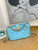 Chanel AS3476 Hobo Handbag Lambskin Blue