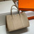 Hermes Light Gray Togo Medium Garden Party 36cm Bag H239056