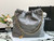 Chanel AS3260 22 Small Handbag Metallic Calfskin Gray Metal With logo Gold