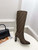 Fendi Women Shoes 8W8348AKXOF1GAA Cut High-heeled blue FF chenille boots 191946
