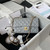 Chanel Mini flap Lambskin bag with top handle AS2431 Gray gold