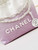 Chanel 22 Mini Handbag Patent Gradient Calfskin Lacquered Metal AS3980 White & Light Purple