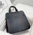 Hermes halzan 25 clemence stamp B Black Silver H98801