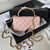 Chanel AP3385 Woc Flap Phone Holder With Chain Lambskin Pink Gold