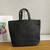 Prada 1BG392 Large Crochet tote bag Black