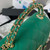 Chanel AP3237 Clutch with chain Grained Shiny Calfskin Gold With Handle Bag Green