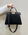 Fendi 8BN327 Peekaboo ISeeU Small Black leather bag