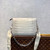 LV M57791 Louis Vuitton Coussin PM Crocodile pattern Bag White