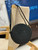 YSL 744292 Saint Laurent Round Bag In Black Raffia And Vegetable-Tanned Leather
