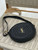 YSL 744292 Saint Laurent Round Bag In Black Raffia And Vegetable-Tanned Leather
