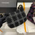 Chanel AS3562 Hobo Handbag Wool Tweed Black