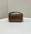 Fendi 8BS017 Mini Baguette Brown FF jacquard fabric bag with sequins