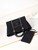 Chanel AS3257 Small Shopping Bag Mixed Fibers Calfskin & Gold-Tone Metal Black