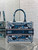 Dior M1296 Book Tote Medium Blue and White Butterfly Bandana Embroidery M099