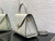 Valextra WBES0056028 Iside Top Handle Medium Bag Gray