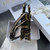 Dior S5555 Mini Dior Book Tote Phone Bag Beige and Black Mizza Embroidery