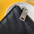 YSL Monogram Fragments Zippered Card Case In Grain De Poudre Embossed Leather 607915 Black Sliver