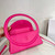 Jacquemus 213BA003 Le sac Rond Circle purse Rose Red