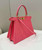 Fendi 8BN321 Peekaboo ISeeU Medium Pink interlace leather bag 80138L