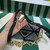 Prada 1BD329 Satin mini-bag with White Crystals Black