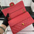 Chanel A01112 Flap Classic 11.12 Handbag Grained Calfskin & Gold-Tone Metal Red