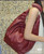 Loewe A914Q37X01 Medium Squeeze bag in nappa lambskin Wine Red