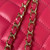 Chanel AS4140 Camellia Embossed With top Handle Bag Rose red