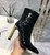 YSL Women's Boots Designer Saint Laurent High Shoes patent leather Y67210
