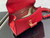 Valextra WBES0036028 Iside Top Handle micro Bag Red