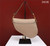 Dior M0456 Mini Saddle Bag With Strap Apricot Grained Calfskin