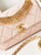 Chanel AS4595 MINI FLAP BAG Metallic Calfskin Diamante & Gold-Tone Metal Light Pink