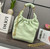 Loewe A914NCHX01 Small Squeeze bag in nappa lambskin Light Green