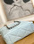 Chanel AS3519 CHANEL19 Shopping Bag Shiny Lambskin Light Blue