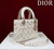 Dior M0538 Small Lady Dior My ABCDior Bag Latte Cannage Lambskin with Gold-Finish