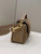 Fendi 8BR600 Baguette Medium Re-Edition bag in camel lamé sheepskin