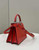 Fendi 8BN335 Peekaboo ISeeU Petite Red Padded Nappa Leather Bag