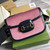 Gucci Horsebit 1955 small bag 602204 Pink corduroy