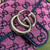 Gucci 446744 GG Marmont Multicolor Mini Shoulder Bag Purple
