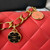 Chanel AS3738 Mini Flap Bag Lambskin Enamel & Gold-Tone Metal Red