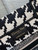 Dior M1265 Small Book Tote Black and White Macro Houndstooth Embroidery M9619