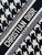 Dior M1265 Small Book Tote Black and White Macro Houndstooth Embroidery M9619