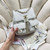 Chanel AS3860 Backpack Grained Shiny Calfskin & Gold-Tone Metal White