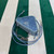 Prada 1NR015 Embellished satin and leather mini-pouch Blue